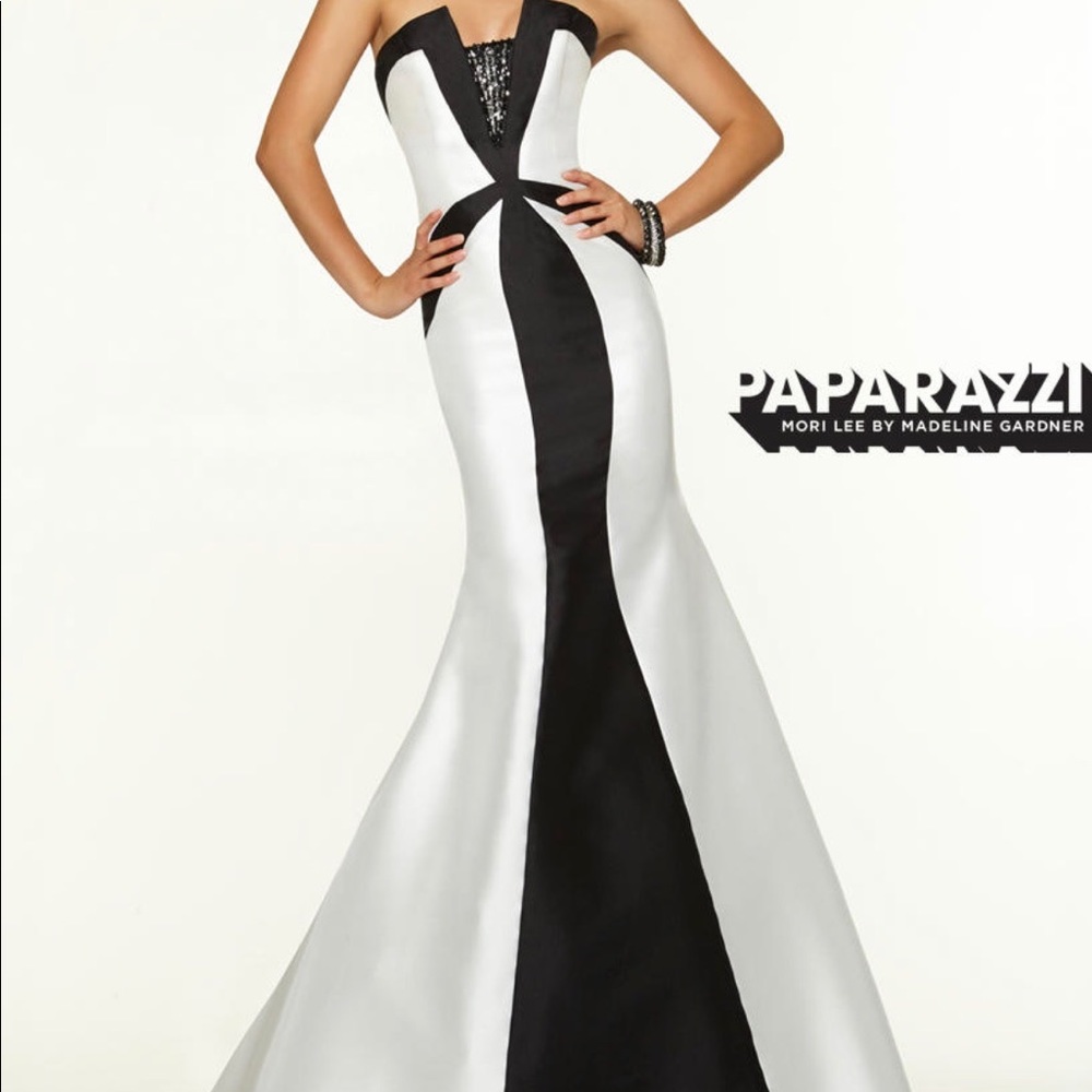 Black & White Prom Dress